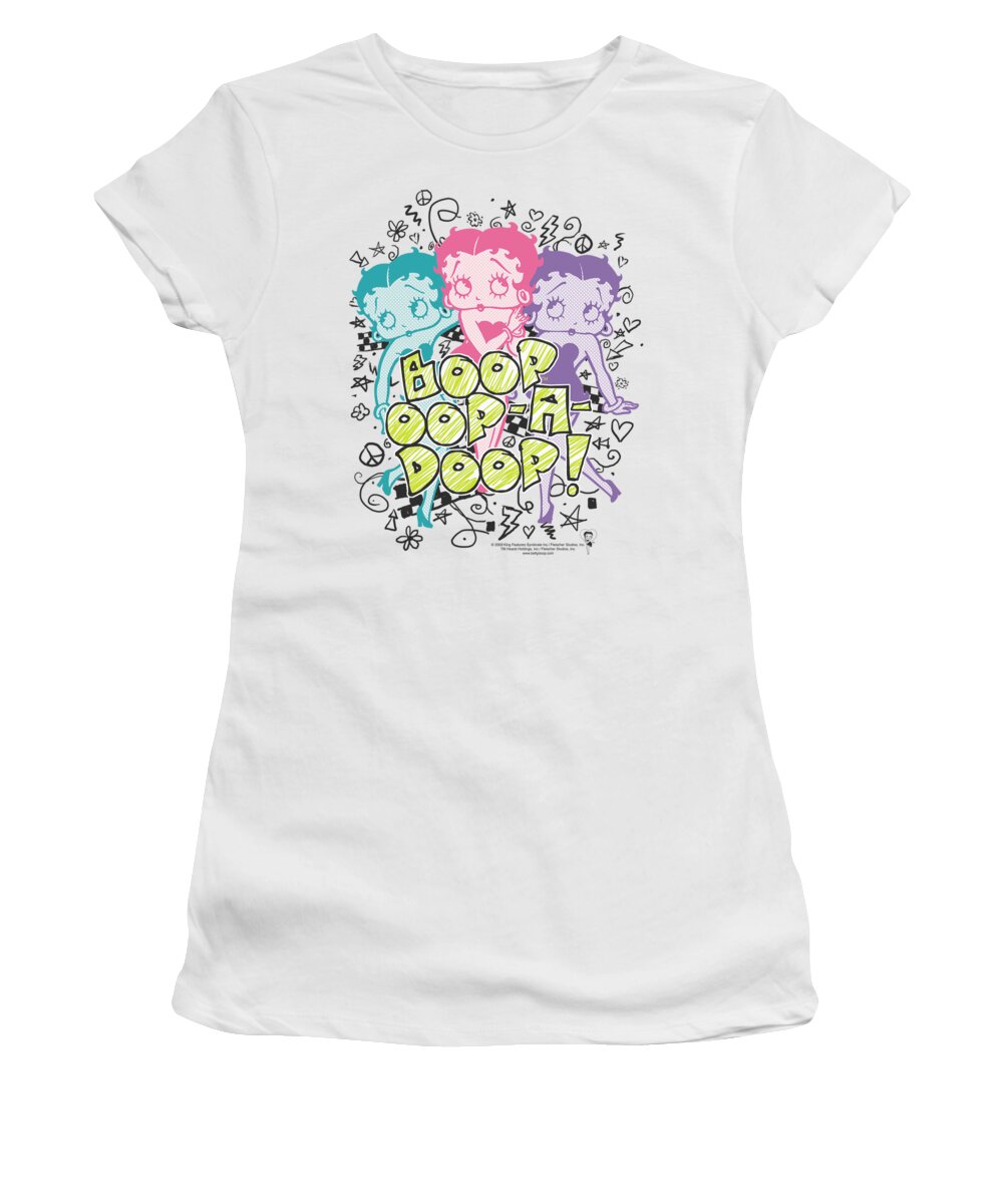 Betty Boop Women's T-Shirt featuring the digital art Boop - Sketch by Brand A