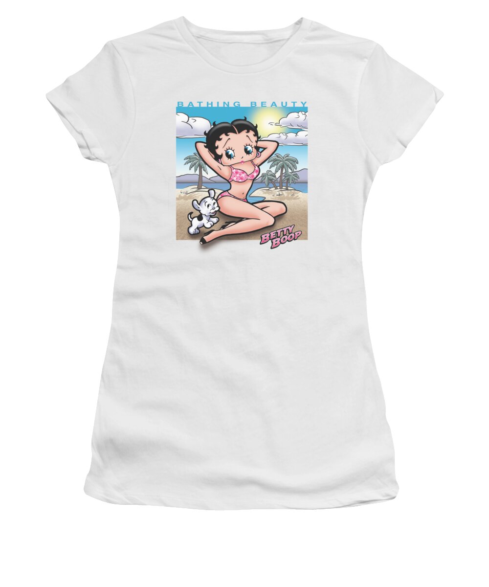 Betty Boop Women's T-Shirt featuring the digital art Boop - Sunny Boop by Brand A