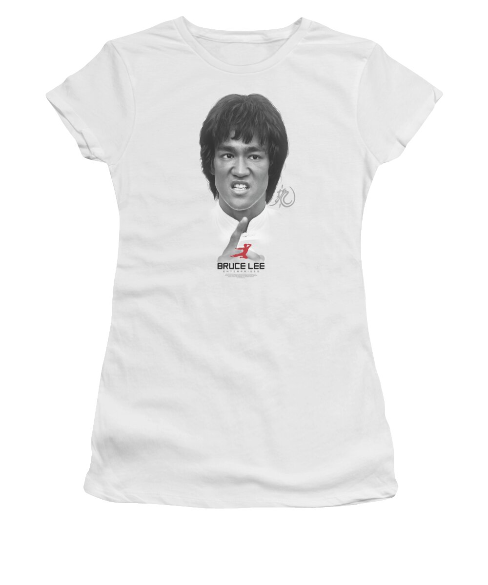  Women's T-Shirt featuring the digital art Bruce Lee - Self Help by Brand A