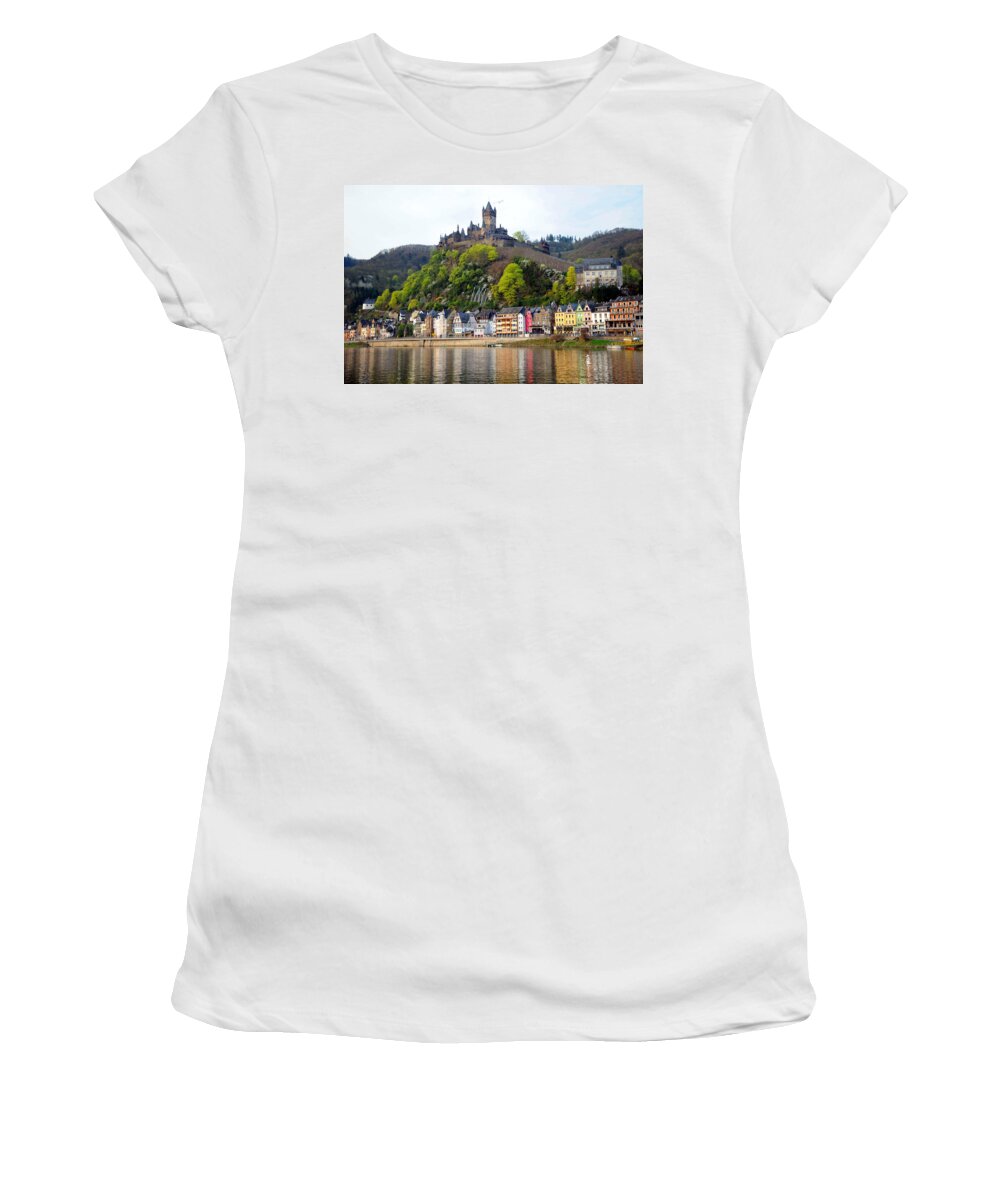 Germany Women's T-Shirt featuring the photograph Castle on Hill by Richard Gehlbach