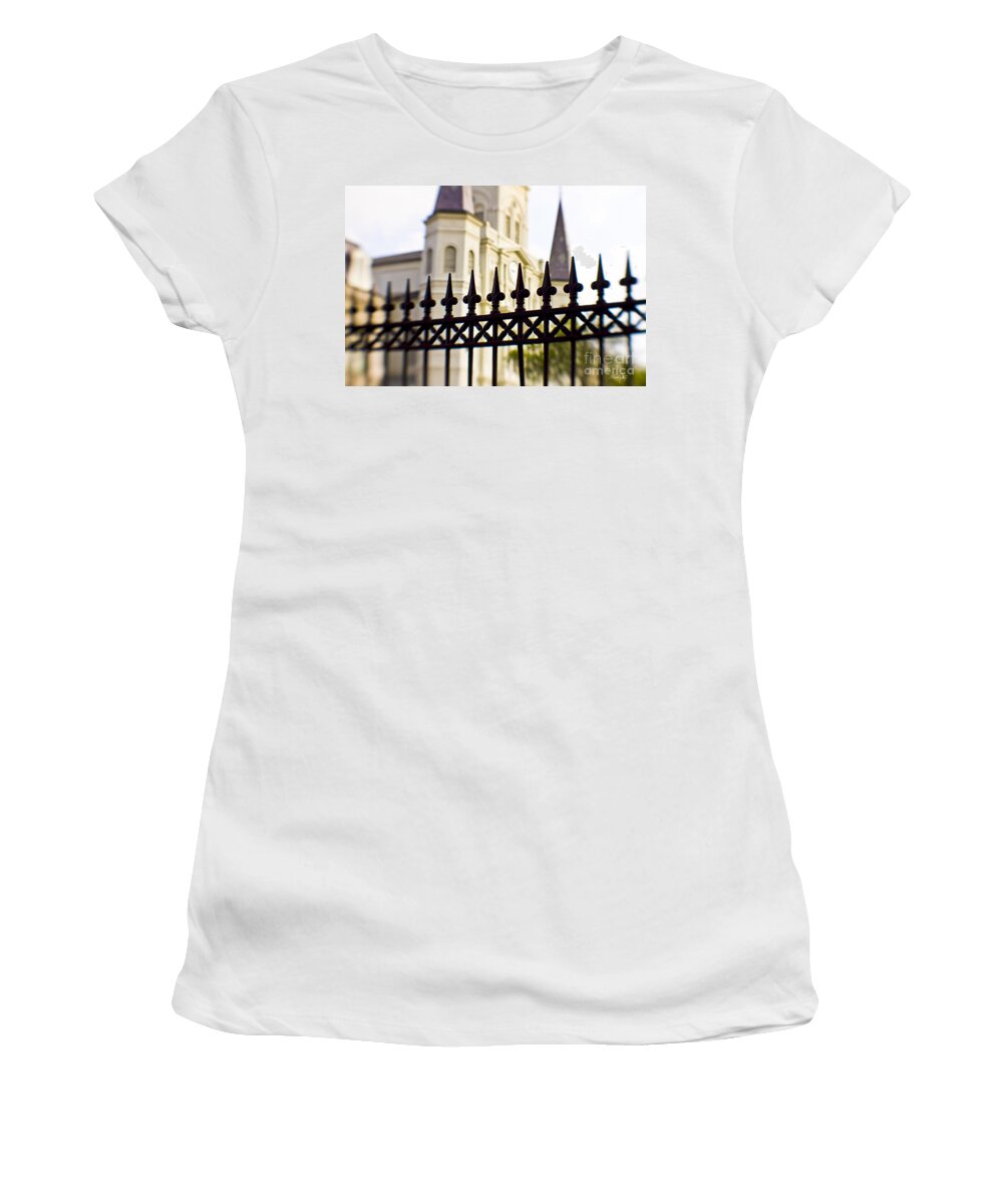 St. Louis Cathedral Women's T-Shirt featuring the photograph Cathedral Basilica by Scott Pellegrin