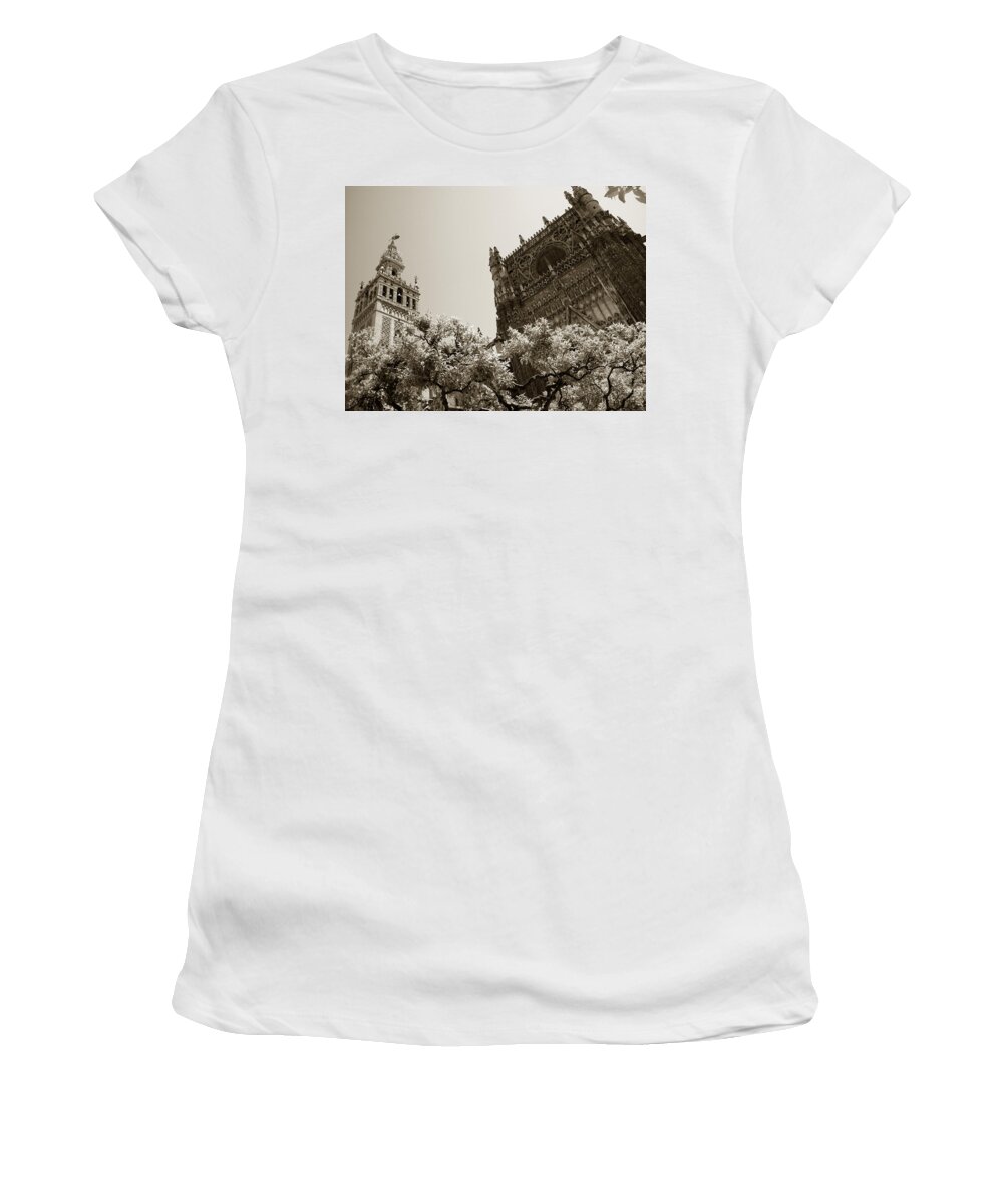 Seville Women's T-Shirt featuring the photograph Cathedral of Seville by Michael Kirk