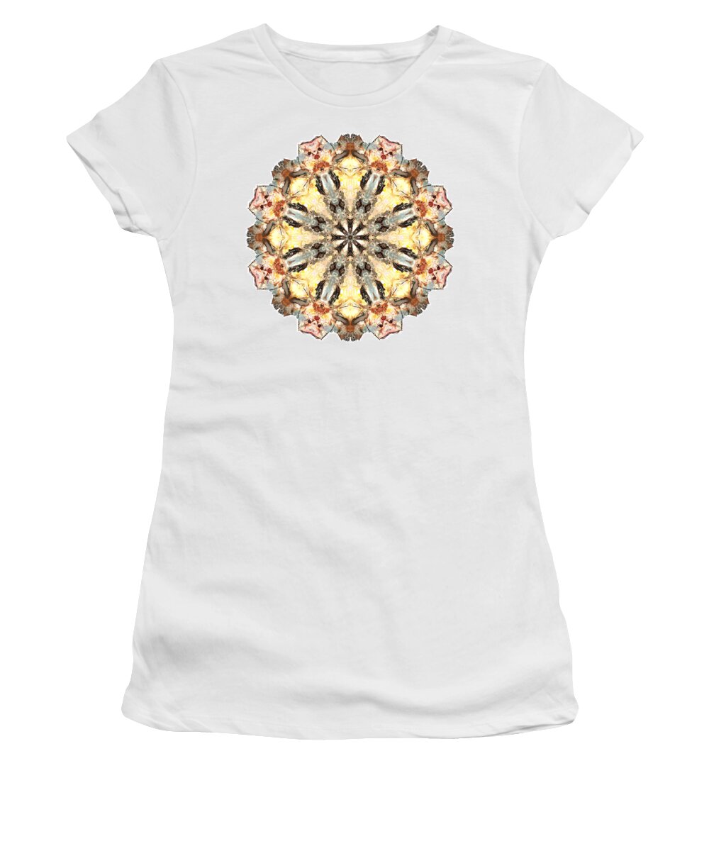 Mandala Women's T-Shirt featuring the photograph Cecropia Sun by Lisa Lipsett