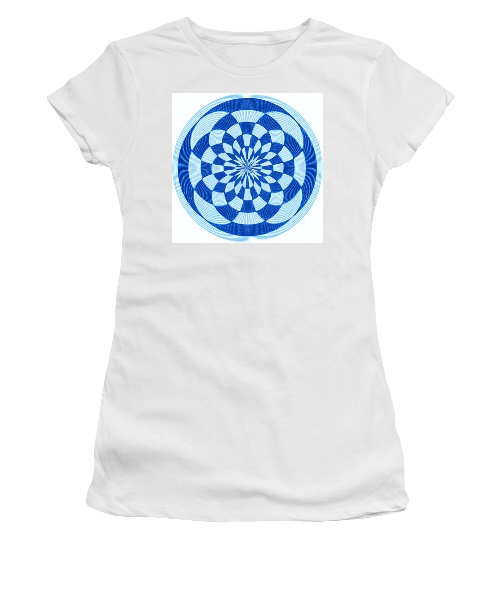 Orb Women's T-Shirt featuring the photograph Checkerboard Orb by Cathy Kovarik