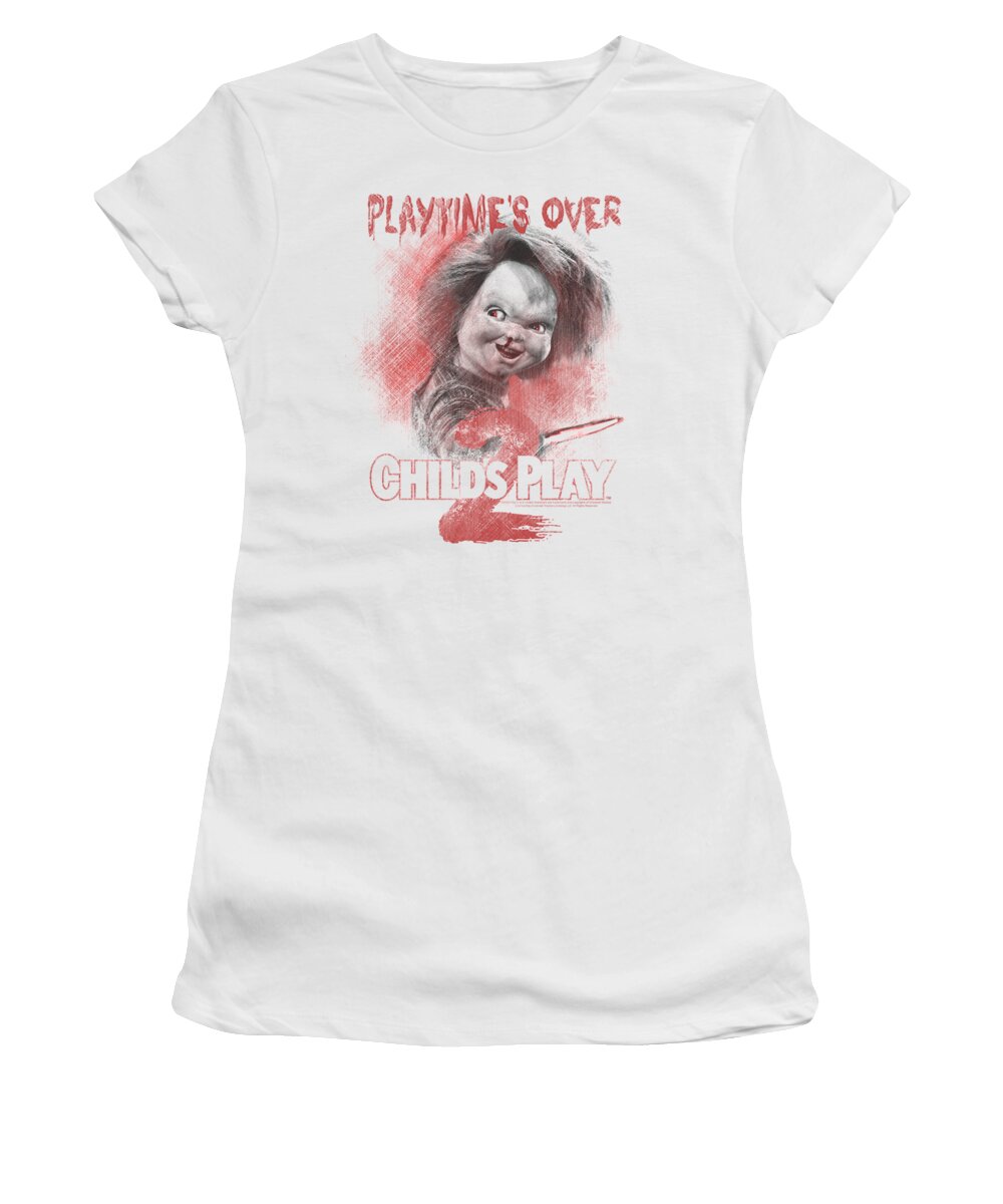 Child's Play 2 Women's T-Shirt featuring the digital art Childs Play 2 - Playtimes Over by Brand A