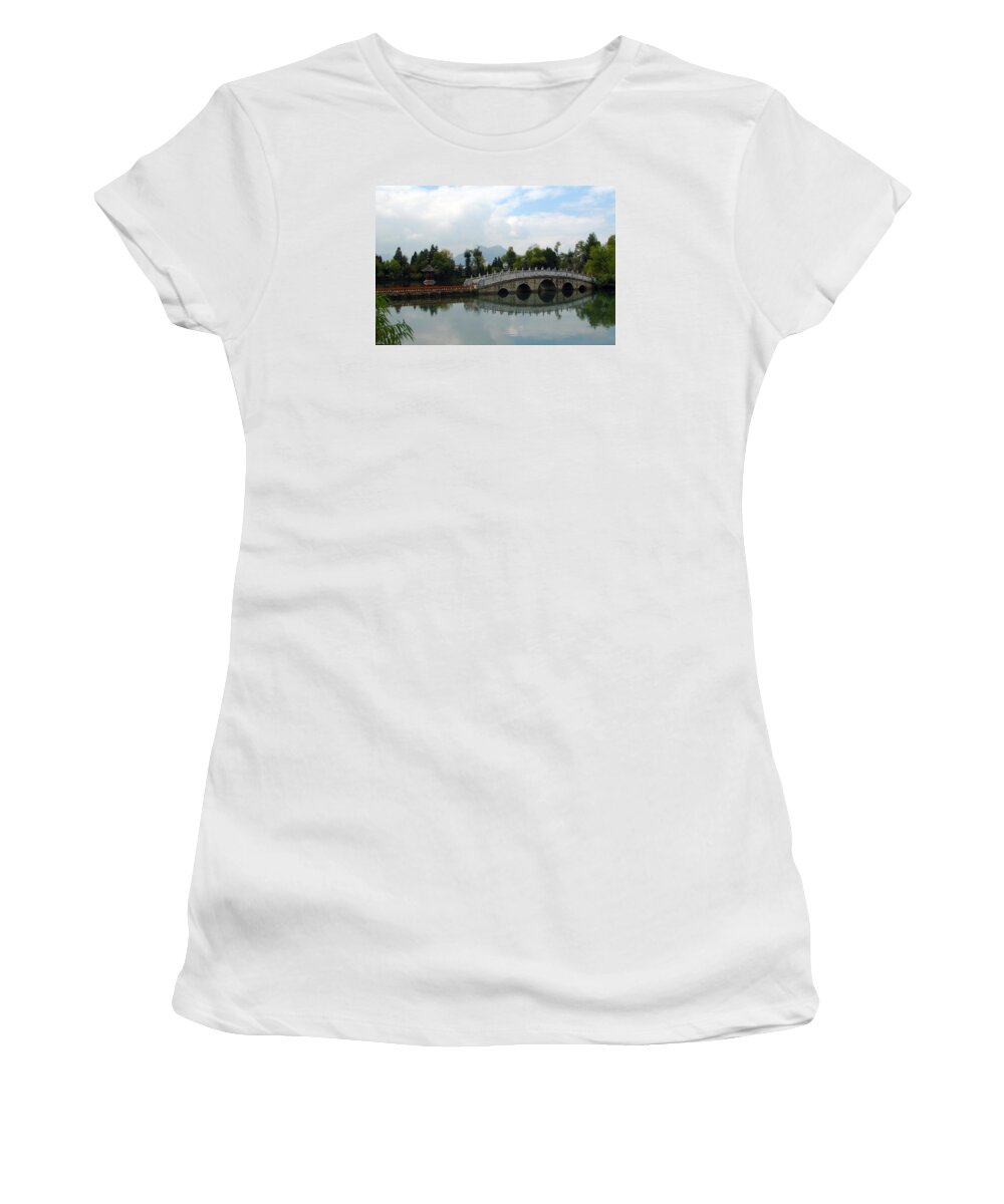 Stone Women's T-Shirt featuring the photograph Chinese Landscape by Carla Parris