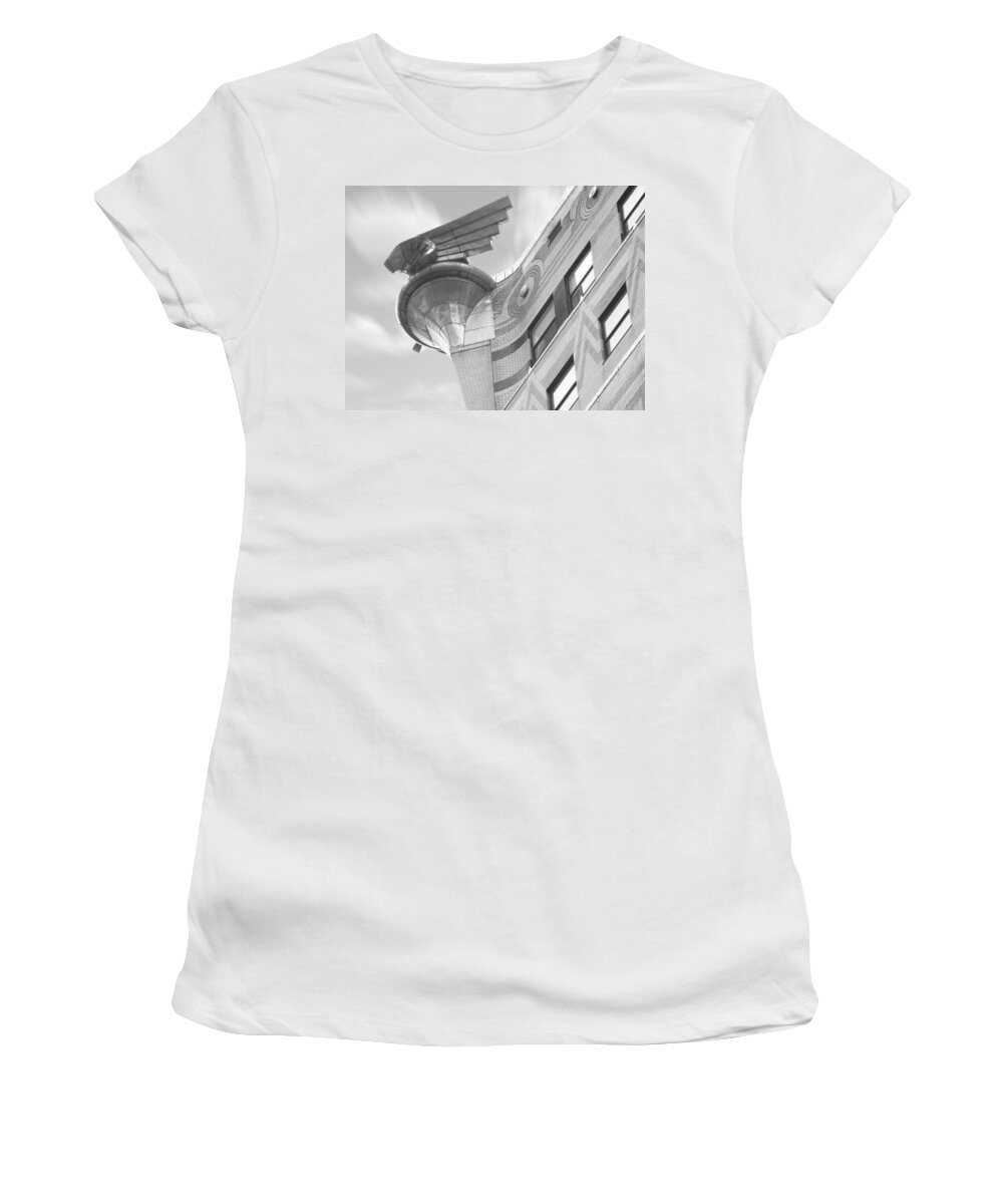 Vintage Architecture Women's T-Shirt featuring the photograph Chrysler Building 4 by Mike McGlothlen