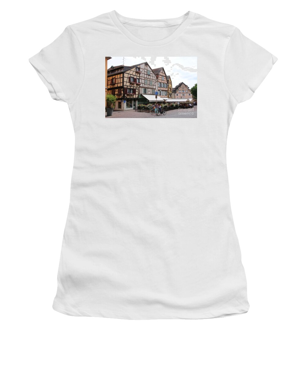 Canal Women's T-Shirt featuring the photograph Colmar 5 by Amanda Mohler