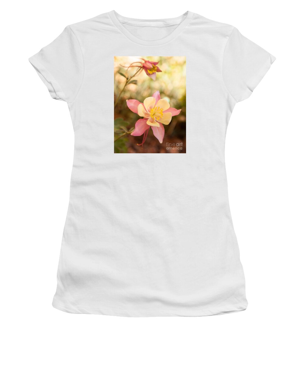  Women's T-Shirt featuring the photograph Columbine by Roselynne Broussard