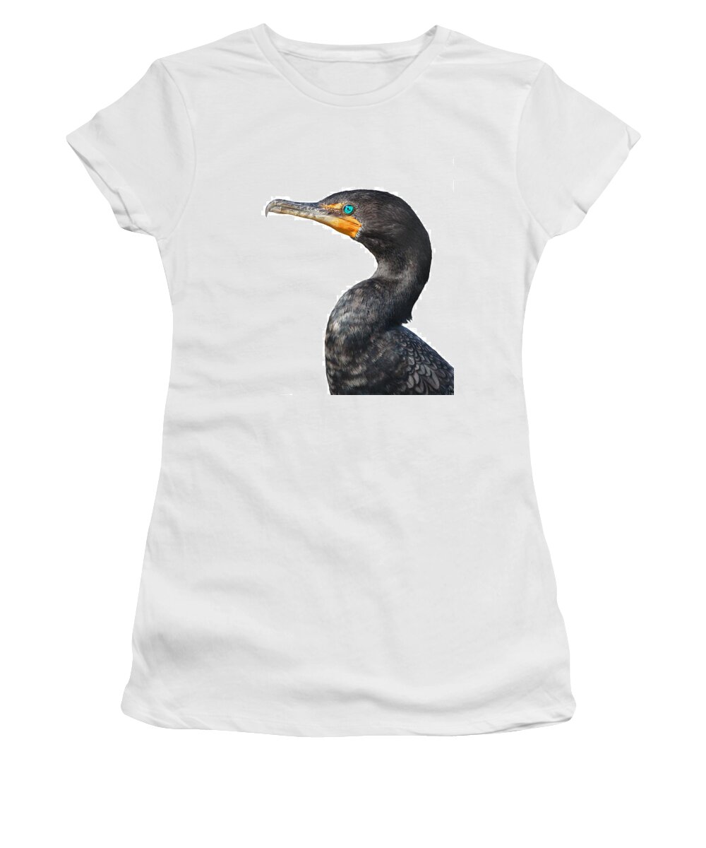 Fly Women's T-Shirt featuring the photograph Cormorant by Rudy Umans