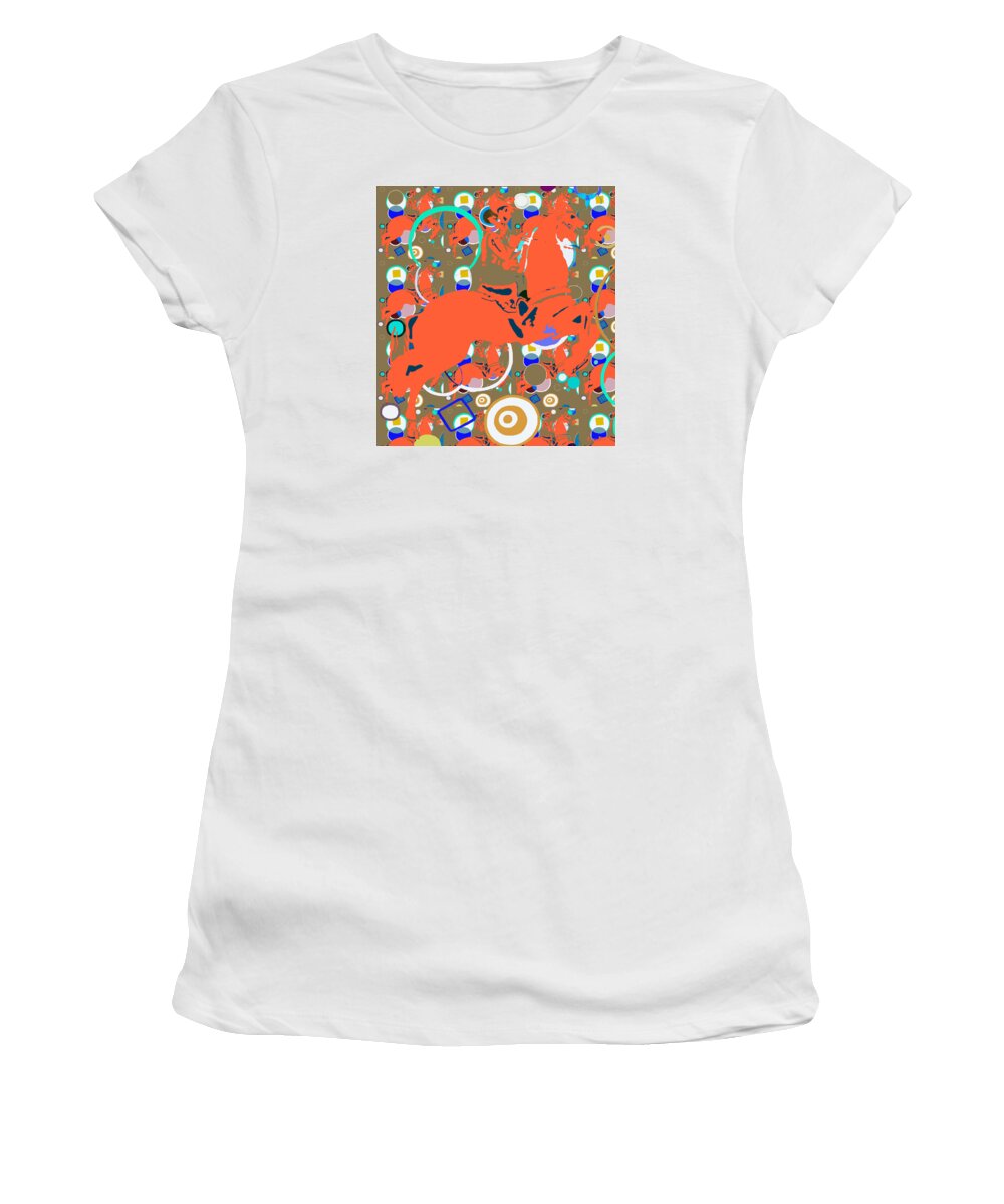 Cowboy Women's T-Shirt featuring the digital art Cowboy Kaleidoscope by Beth Saffer