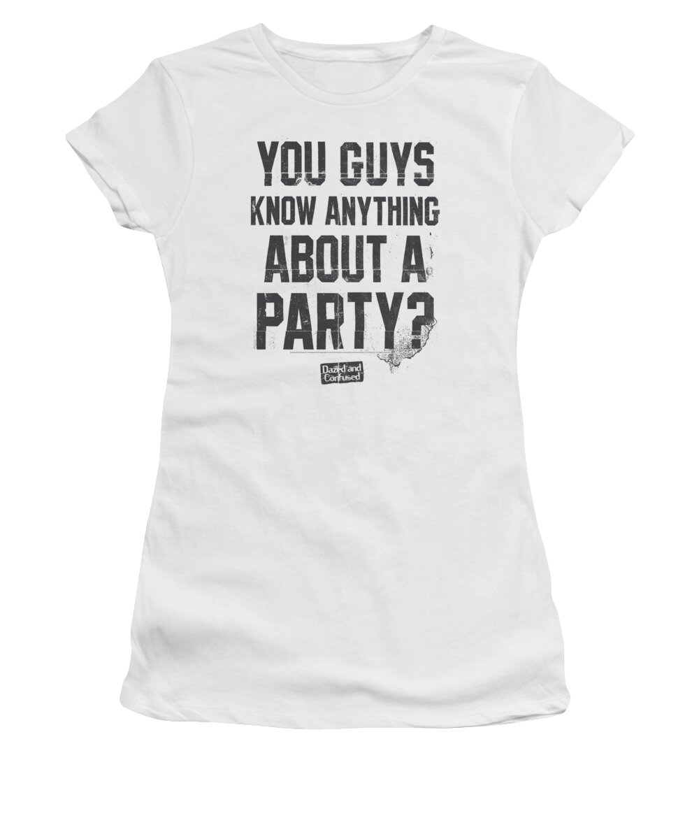 Dazed And Confused Women's T-Shirt featuring the digital art Dazed And Confused - Party Time by Brand A