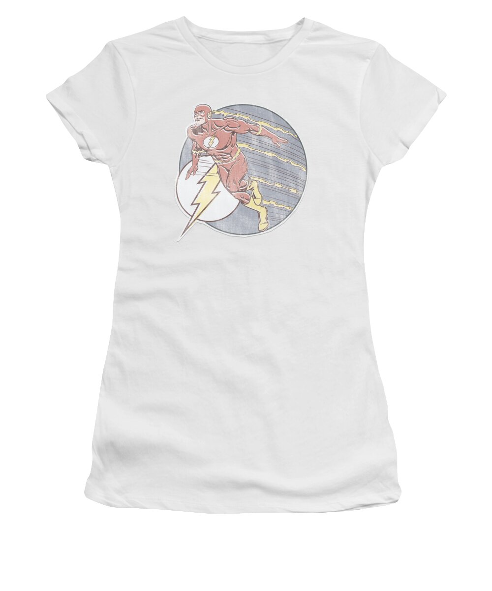 Women's T-Shirt featuring the digital art Dco - Retro Flash Iron On by Brand A