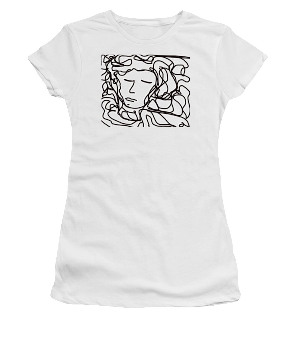 Digital Women's T-Shirt featuring the digital art Digital Doodle by Shea Holliman