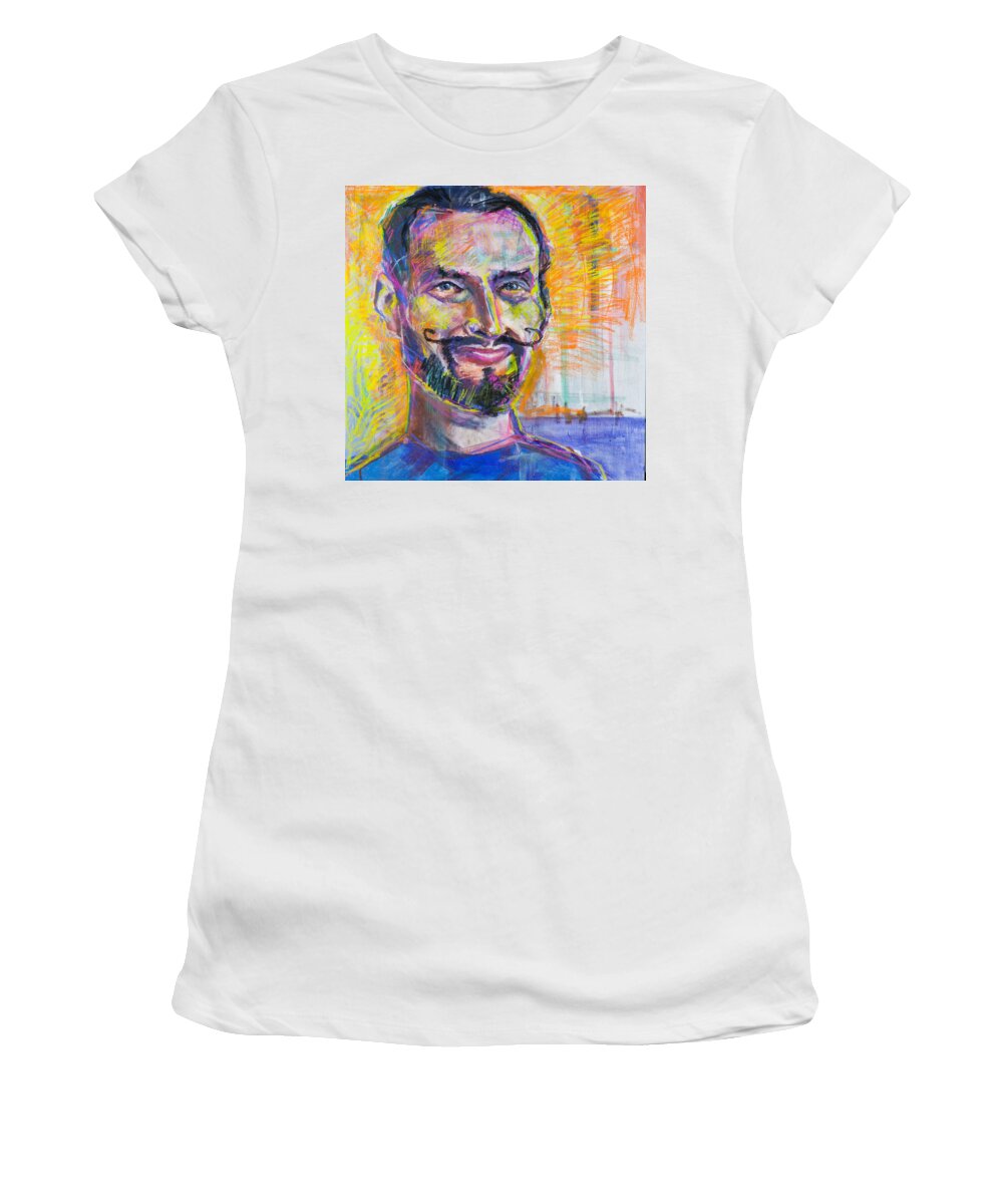 Portrait Women's T-Shirt featuring the painting Dimitry by Maxim Komissarchik