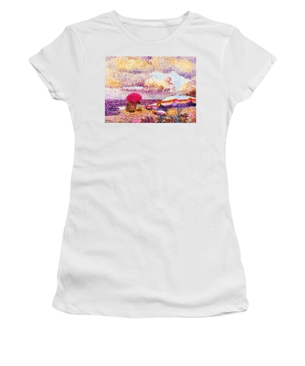 Dreamers Women's T-Shirt featuring the painting Dreamers by Mo T