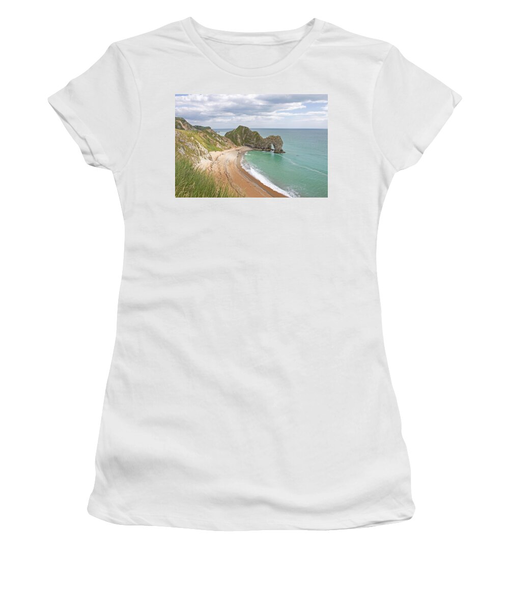 Rock Arch Women's T-Shirt featuring the photograph Durdle Door by Tony Murtagh