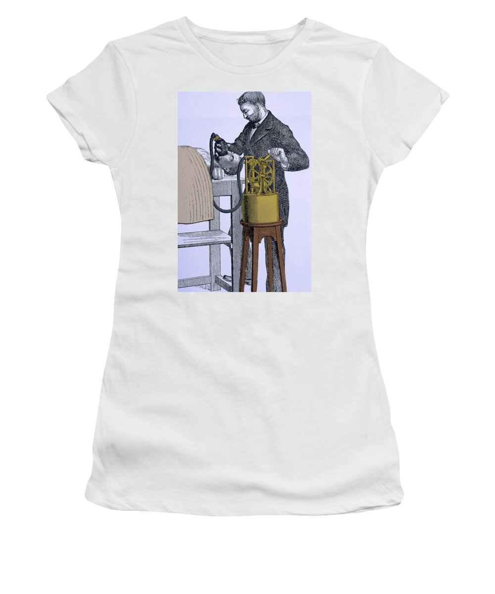 Person Women's T-Shirt featuring the photograph Early Pump Anesthesia, 1846 by Abeles