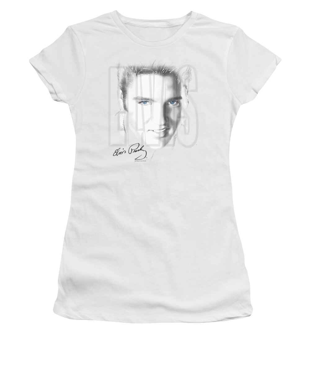 Elvis Women's T-Shirt featuring the digital art Elvis - Blue Eyes by Brand A