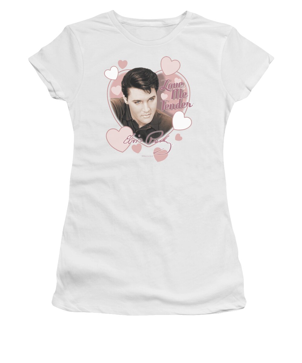 Elvis Women's T-Shirt featuring the digital art Elvis - Love Me Tender by Brand A