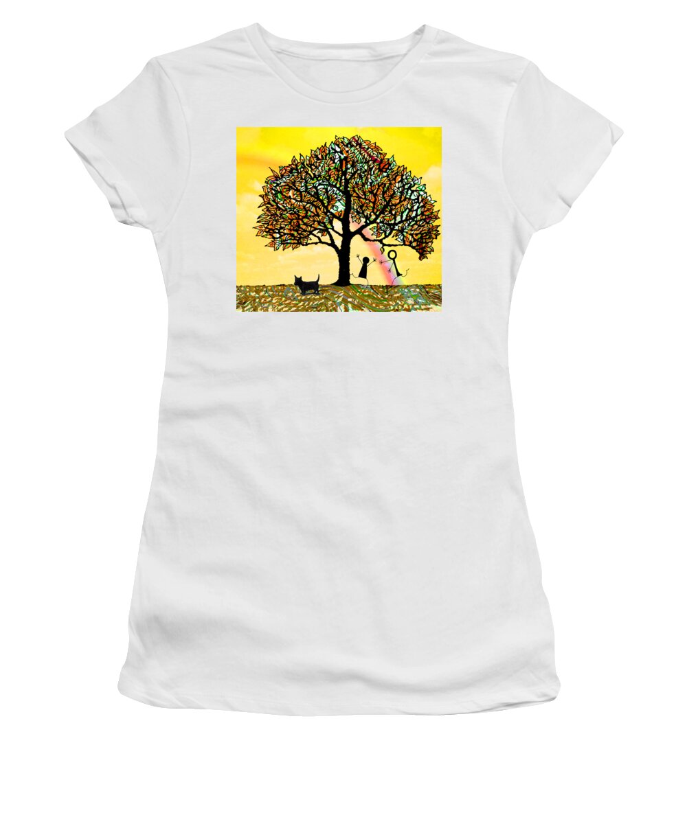 Love Women's T-Shirt featuring the digital art Embrace by Amelia Carrie