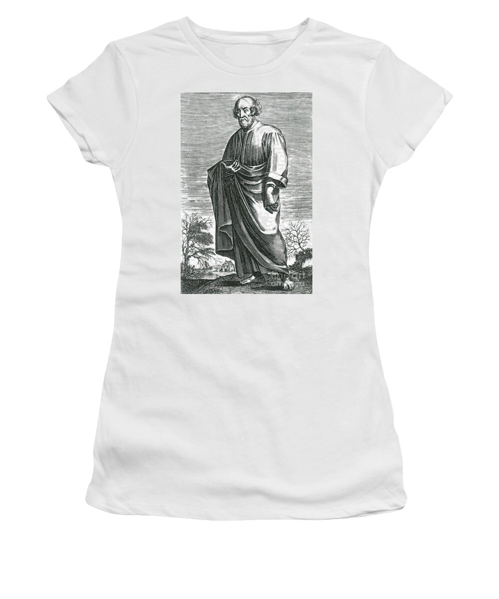 Western Philosophy Women's T-Shirt featuring the photograph Epicurus, Ancient Greek Philosopher by Science Source