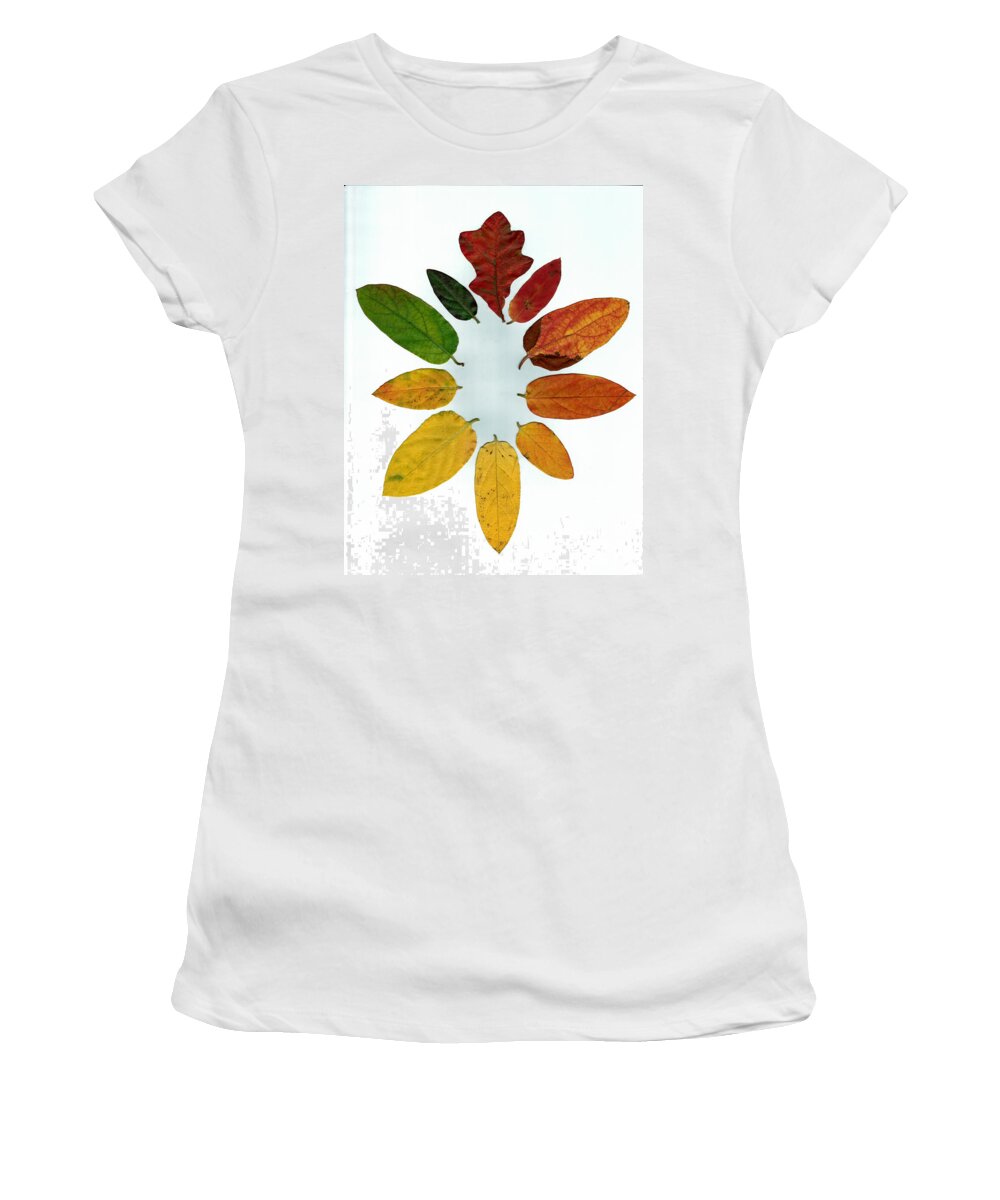 Oak Women's T-Shirt featuring the digital art Evolution of Autumn Wh by Pete Trenholm