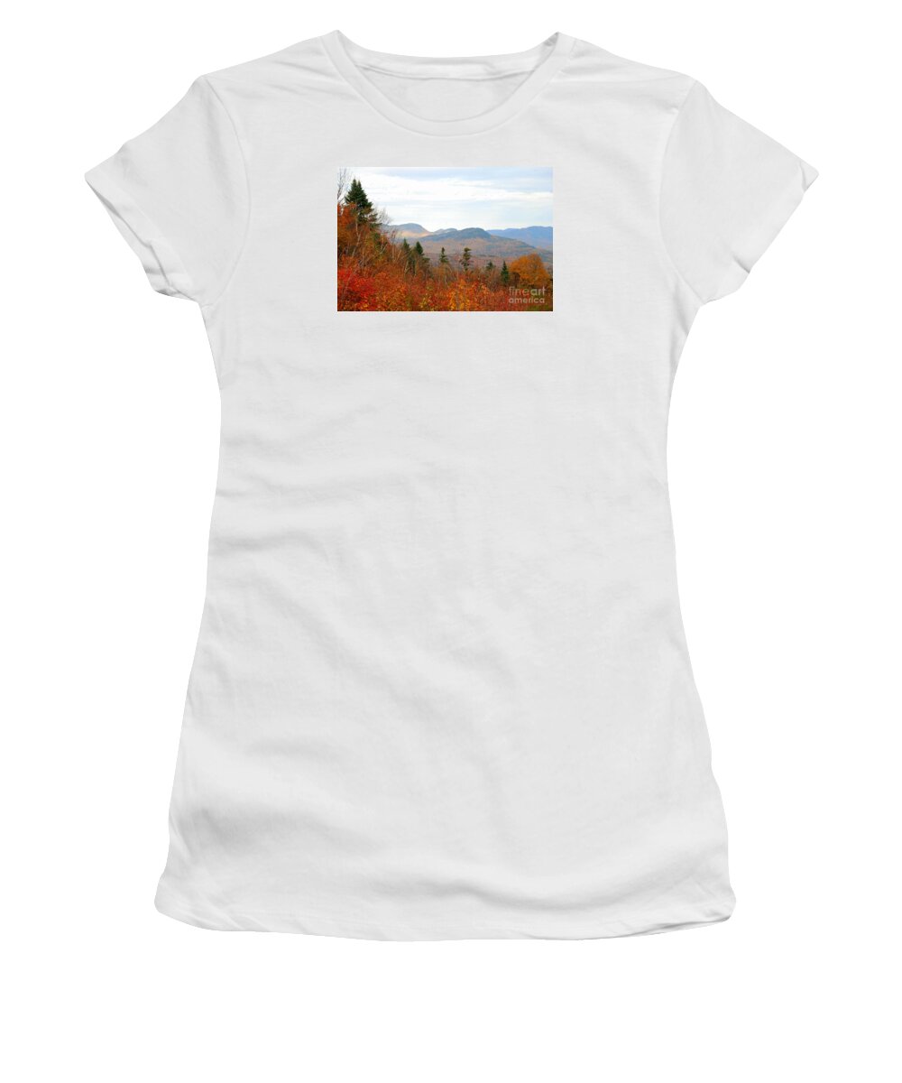 Autumn Color Women's T-Shirt featuring the photograph Fall In The North Country by Eunice Miller