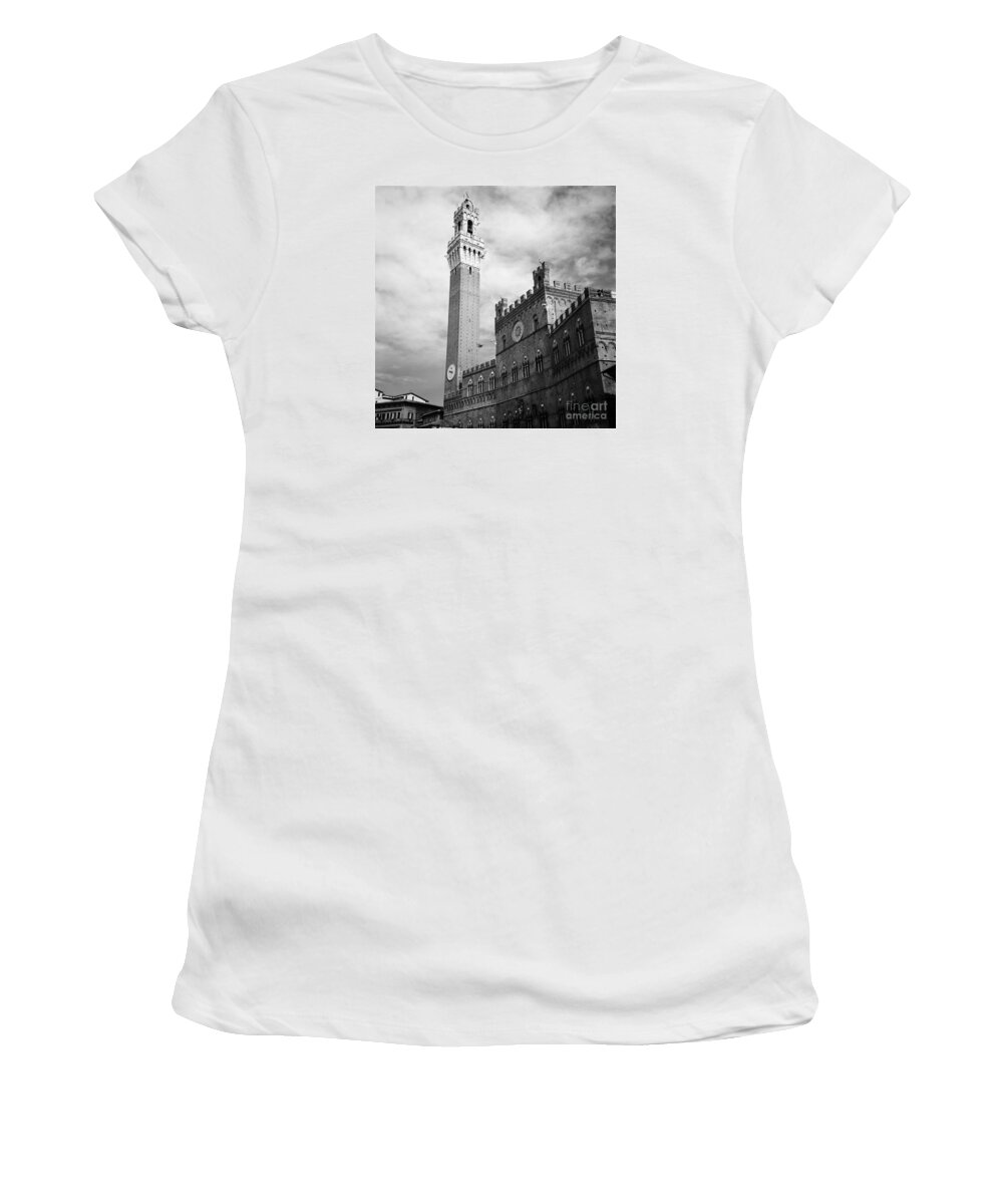 Siena Women's T-Shirt featuring the photograph Piazza del Campo by Riccardo Mottola