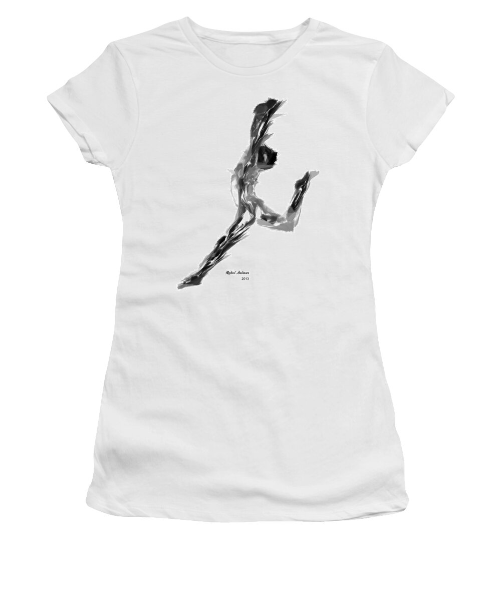 Finish Line Women's T-Shirt featuring the digital art Finish Line by Rafael Salazar