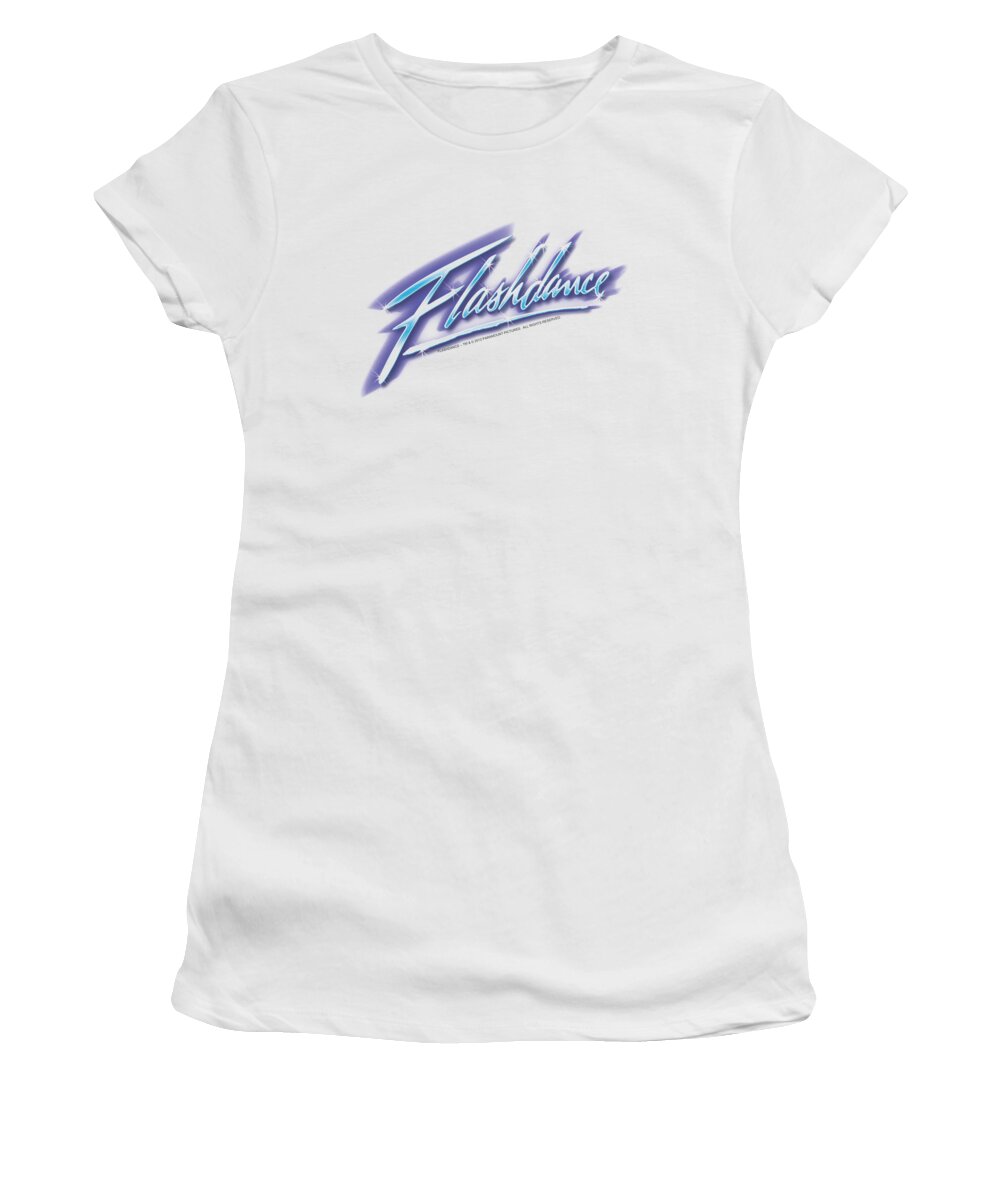  Women's T-Shirt featuring the digital art Flashdance - Logo by Brand A