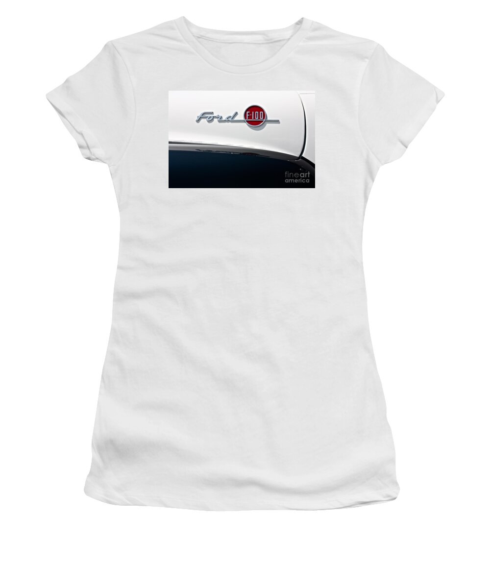 Ford Women's T-Shirt featuring the photograph Ford F-100 by Linda Bianic