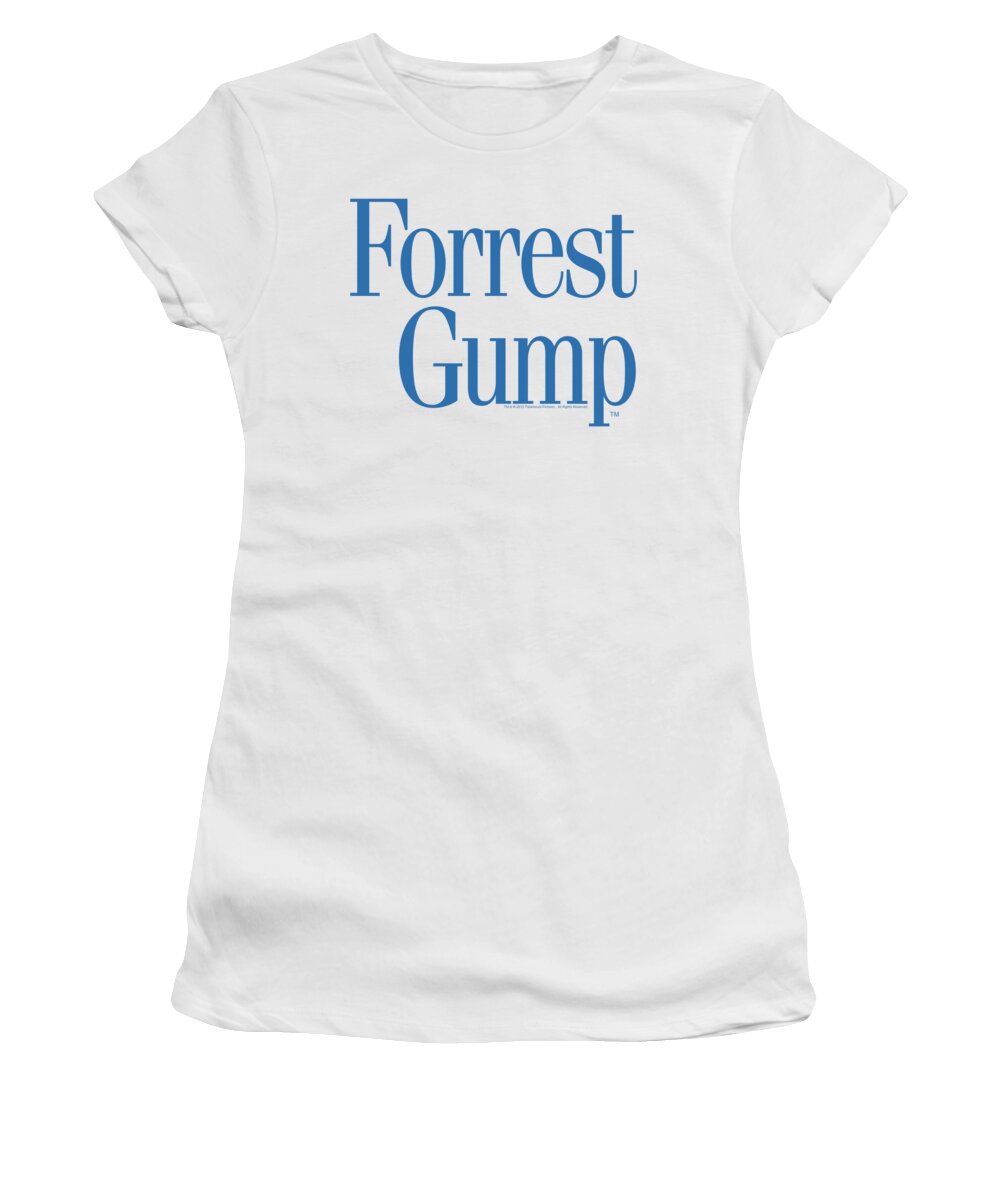  Women's T-Shirt featuring the digital art Forrest Gump - Logo by Brand A