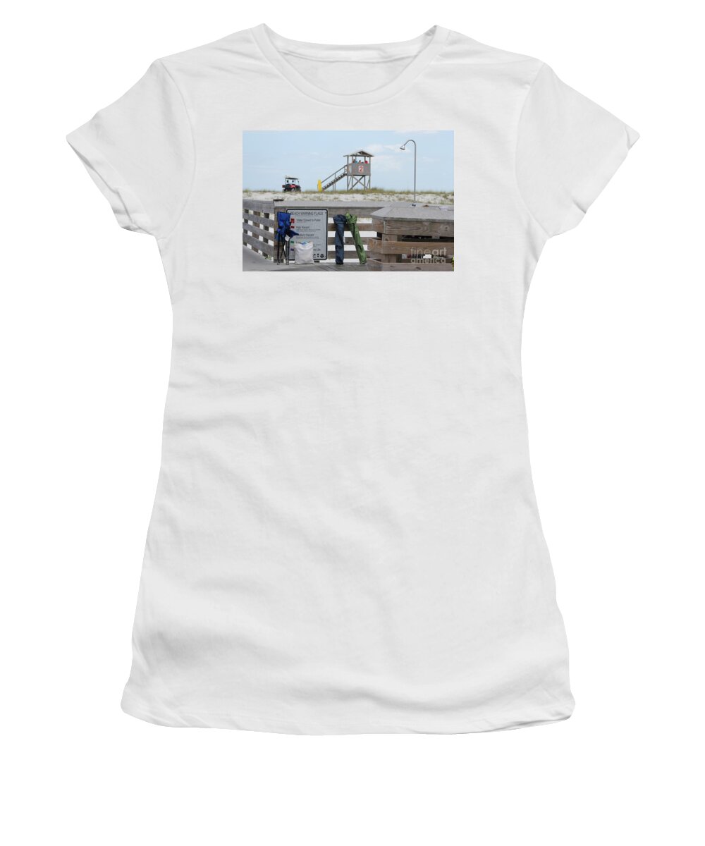 Ft.walton Beach Women's T-Shirt featuring the photograph Full Day At The Beach by Michelle Powell