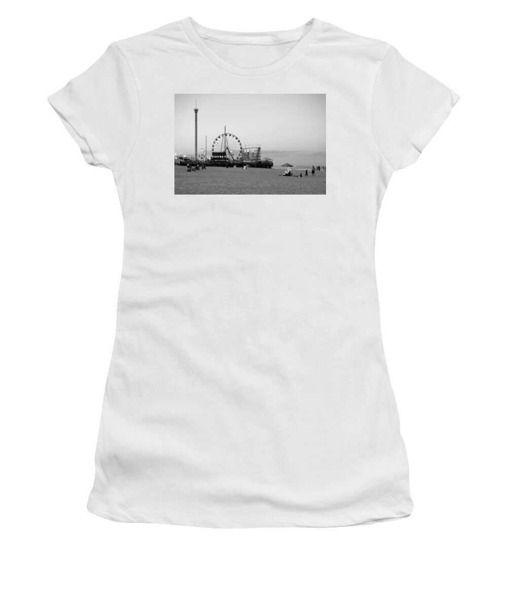 Amusement Parks Women's T-Shirt featuring the photograph Funtown Pier - Jersey Shore by Angie Tirado