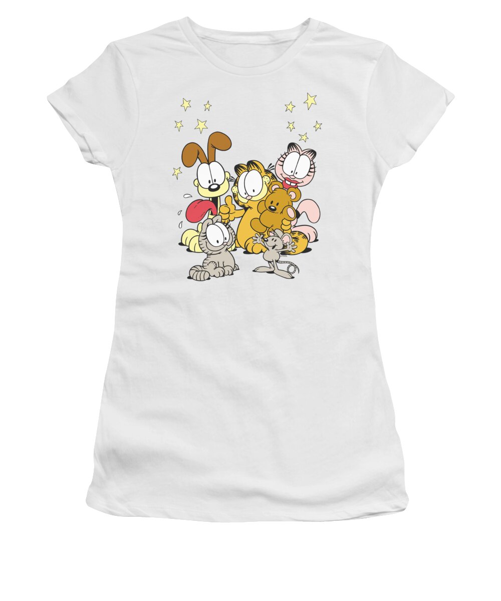 Garfield Women's T-Shirt featuring the digital art Garfield - Friends Are Best by Brand A
