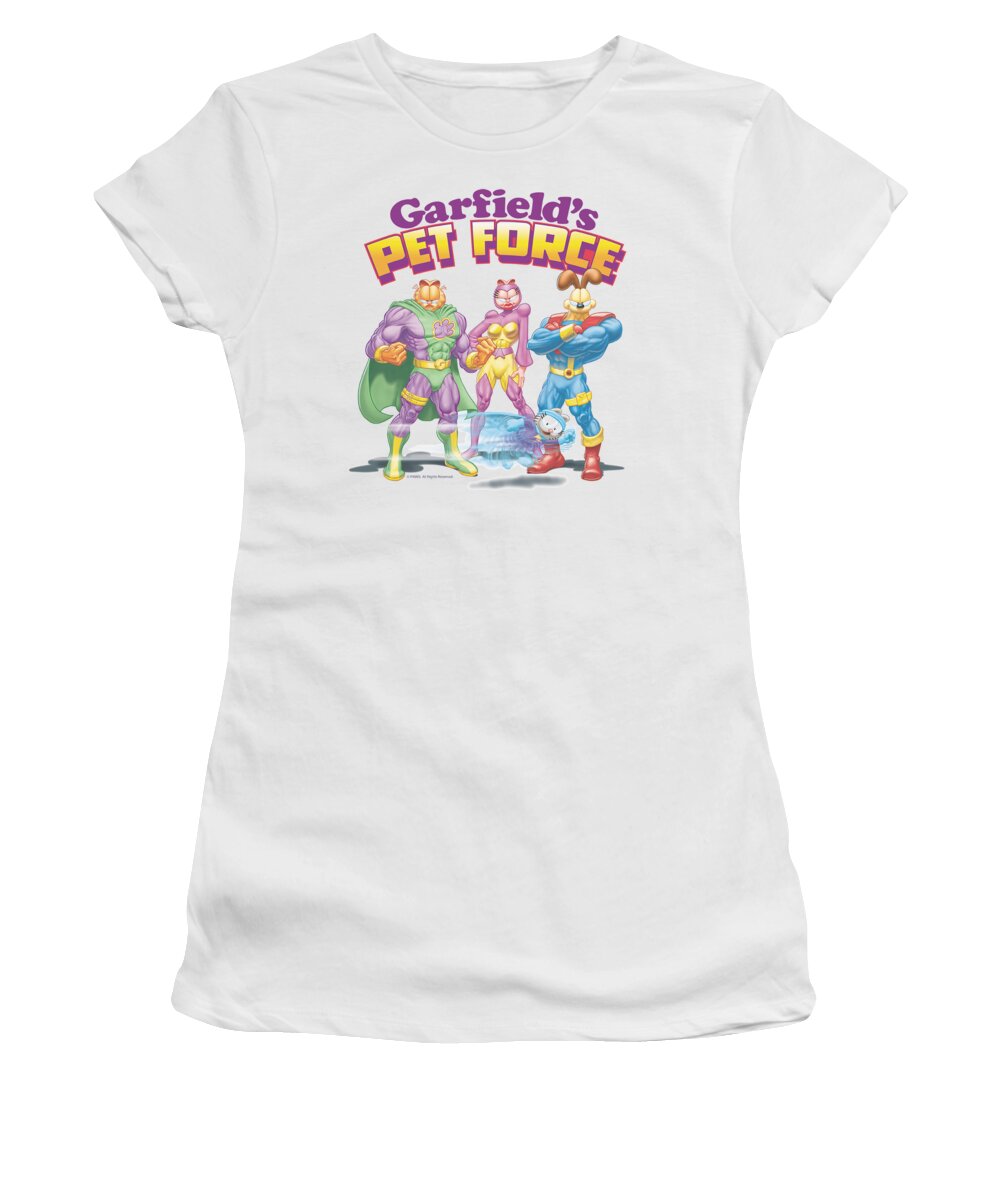 Garfield Women's T-Shirt featuring the digital art Garfield - Heroes Await by Brand A
