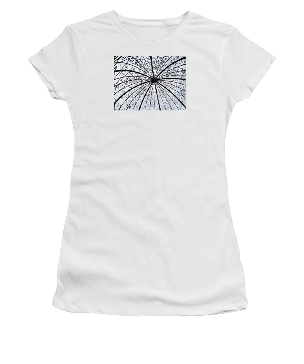 Gazebo Women's T-Shirt featuring the photograph Gazebo - Abstact by Photographic Arts And Design Studio