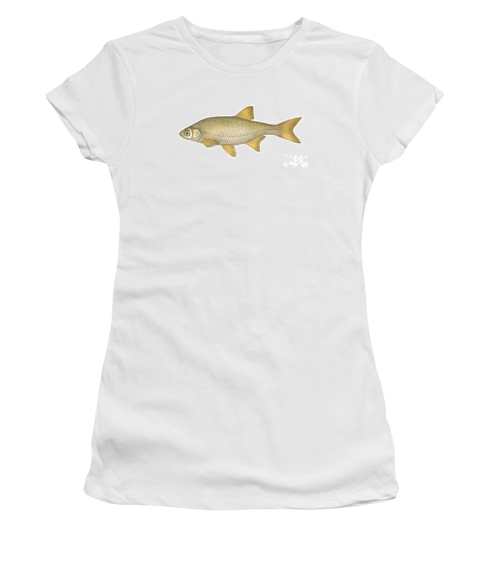 Golden Shiner Women's T-Shirt featuring the photograph Golden Shiner by Carlyn Iverson