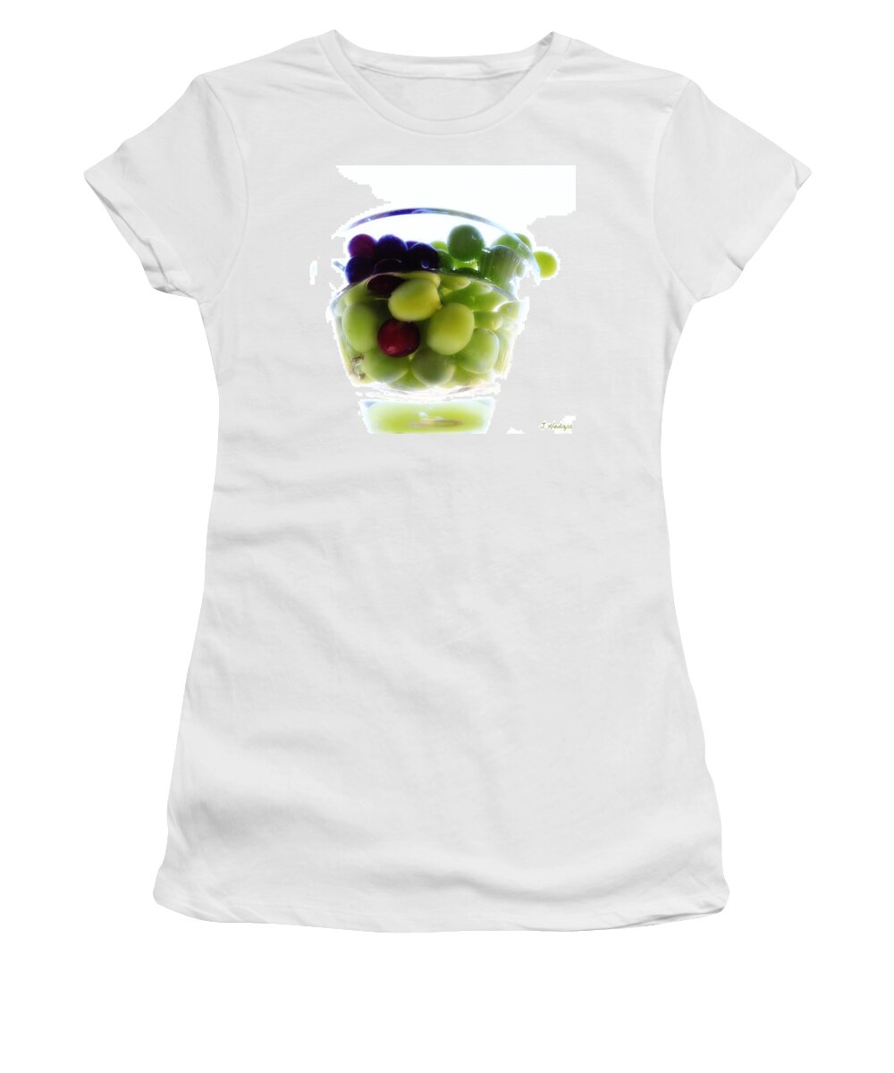 Still Life Women's T-Shirt featuring the photograph Grapes Of Wrath by Joseph Hedaya
