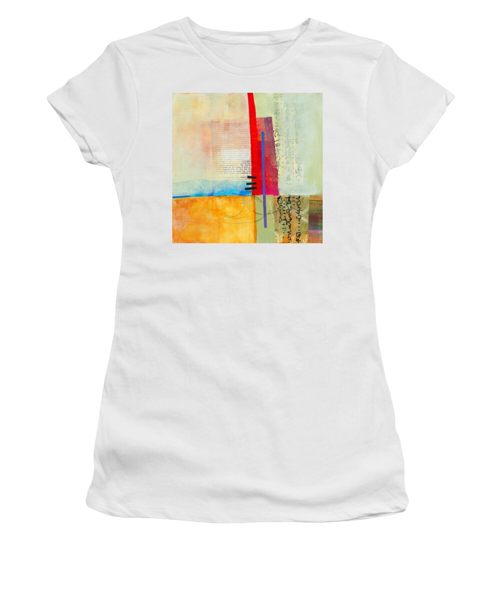 Jane Davies Women's T-Shirt featuring the painting Grid 3 by Jane Davies