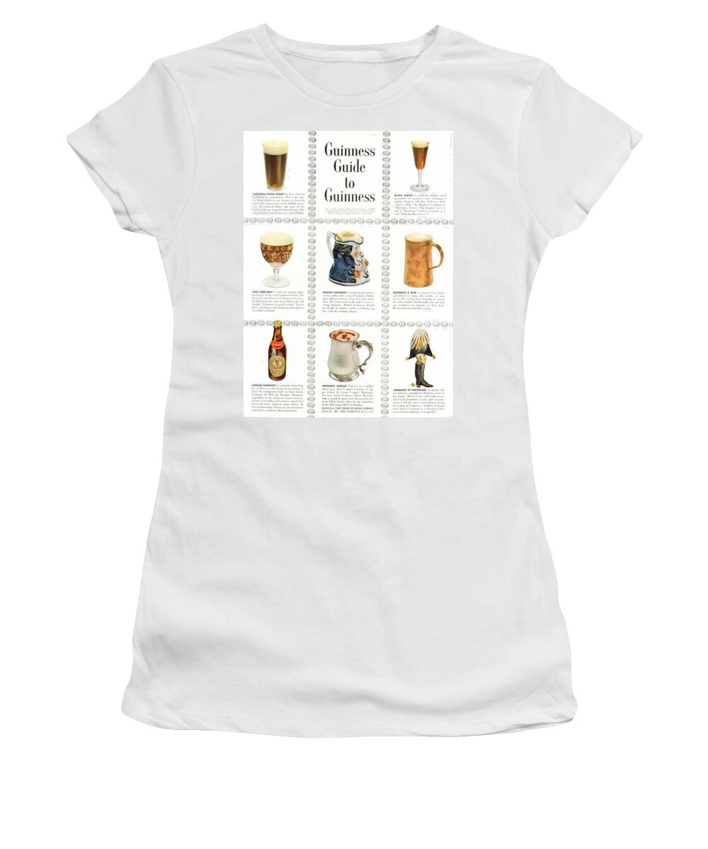Guinness Guide To Guinness Women's T-Shirt featuring the digital art Guinness Guide to Guinness by Georgia Clare
