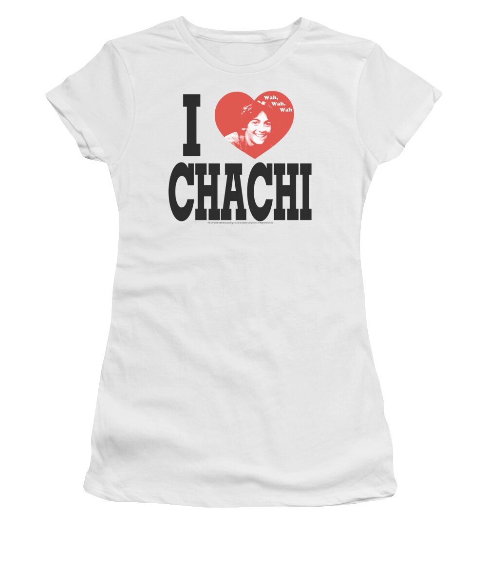 Happy Days Women's T-Shirt featuring the digital art Happy Days - I Heart Chachi by Brand A