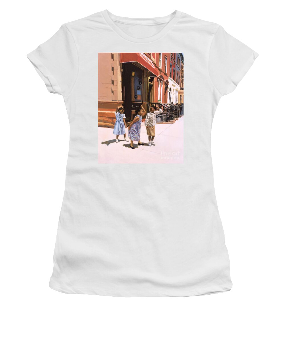 Children Women's T-Shirt featuring the painting Harlem Jig by Colin Bootman