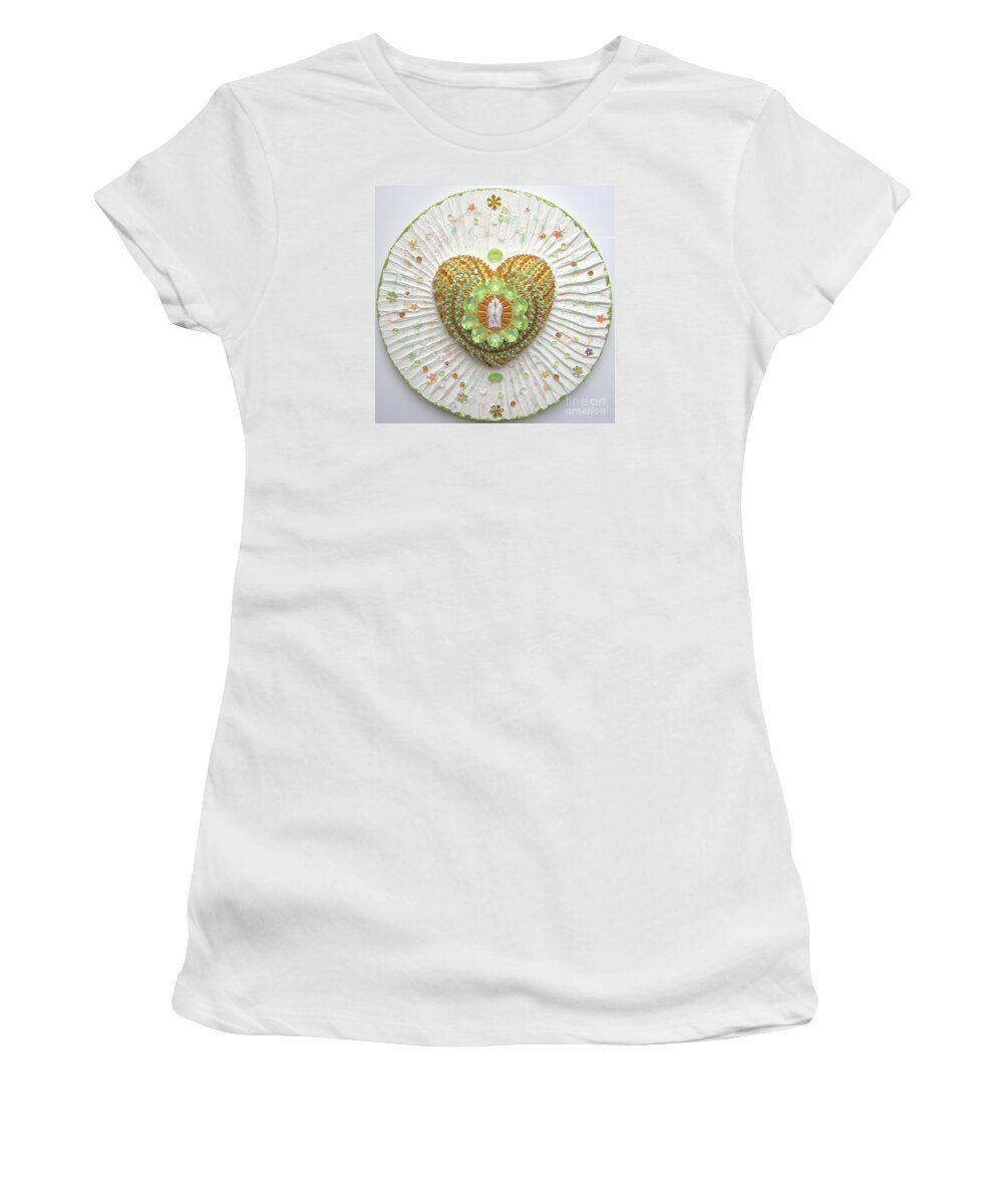Heart Cathedral Women's T-Shirt featuring the relief Heart Cathedral by Heidi Sieber