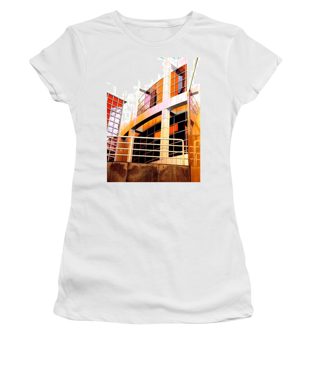 Outside Women's T-Shirt featuring the photograph High Museum of Art by Cleaster Cotton
