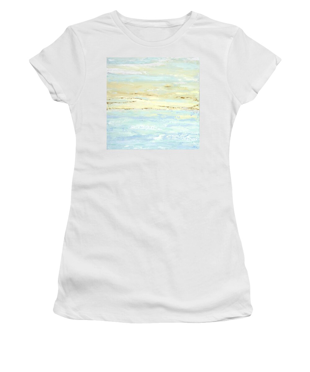 Abstract Women's T-Shirt featuring the painting Dawn by Tamara Nelson