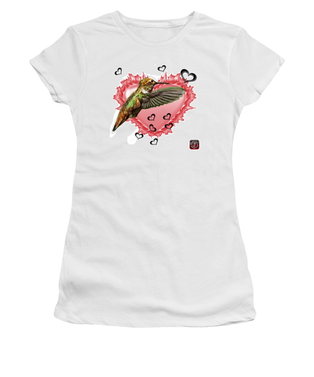 Hummingbird Women's T-Shirt featuring the painting Hummingbird - 2055 F S M by James Ahn
