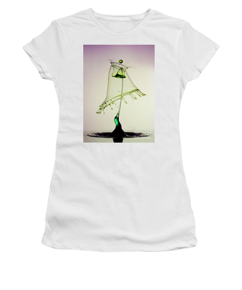 Water Women's T-Shirt featuring the photograph In Green by Jaroslaw Blaminsky