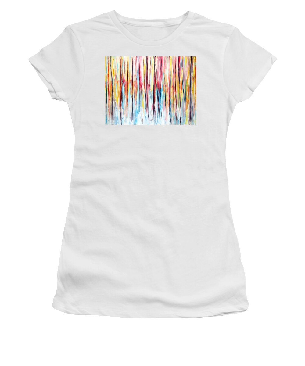 Winter Women's T-Shirt featuring the painting In Sight by Meaghan Troup